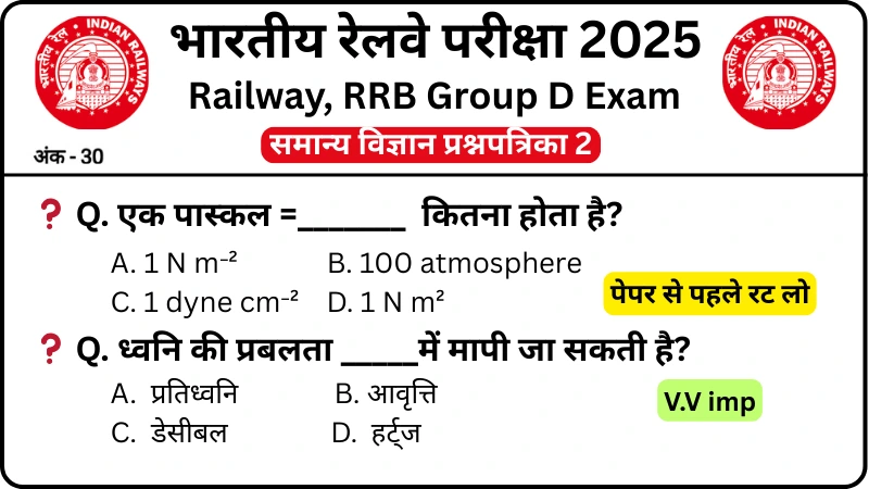 RRB Group D Exam Science Mock Test SET-2