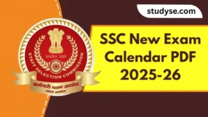 SSC New Exam Calendar PDF 2025-26: