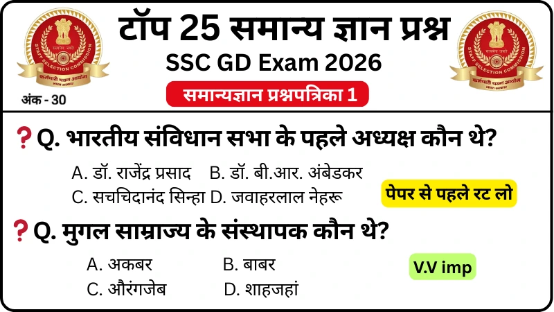 SSC GD 2026 Practice Set 1: Free Mock Test for CBT Exam - studyse.com